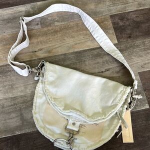 Rare Vintage Diesel Leather cotton Shoulder Bag